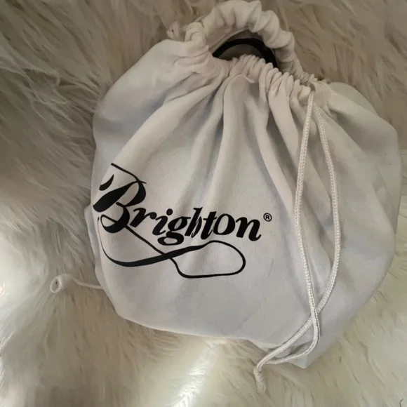 Brighton Black -  Croc Leather Flap Crossbody Bag - w/Dust Cover - Picture 6 of 15